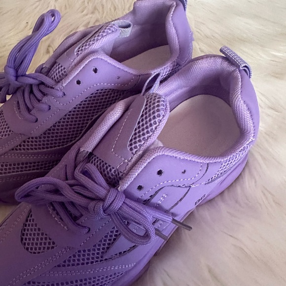 Purple Athletic Sneakers - Picture 3 of 7